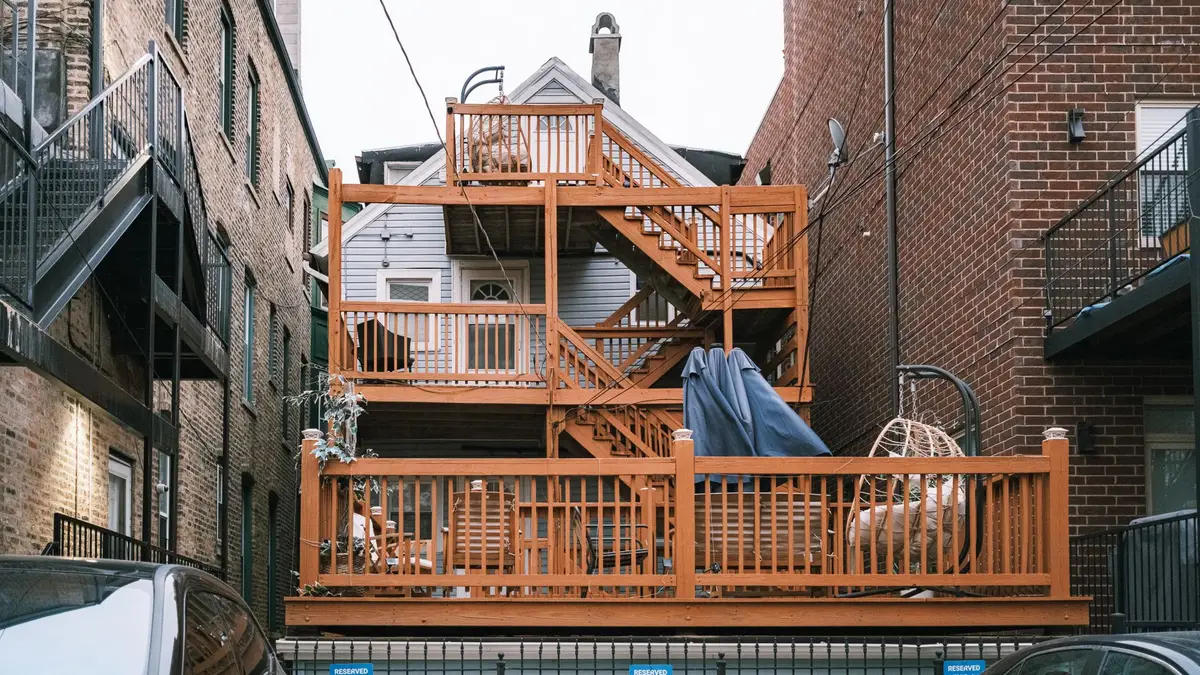 Multi-level composite deck